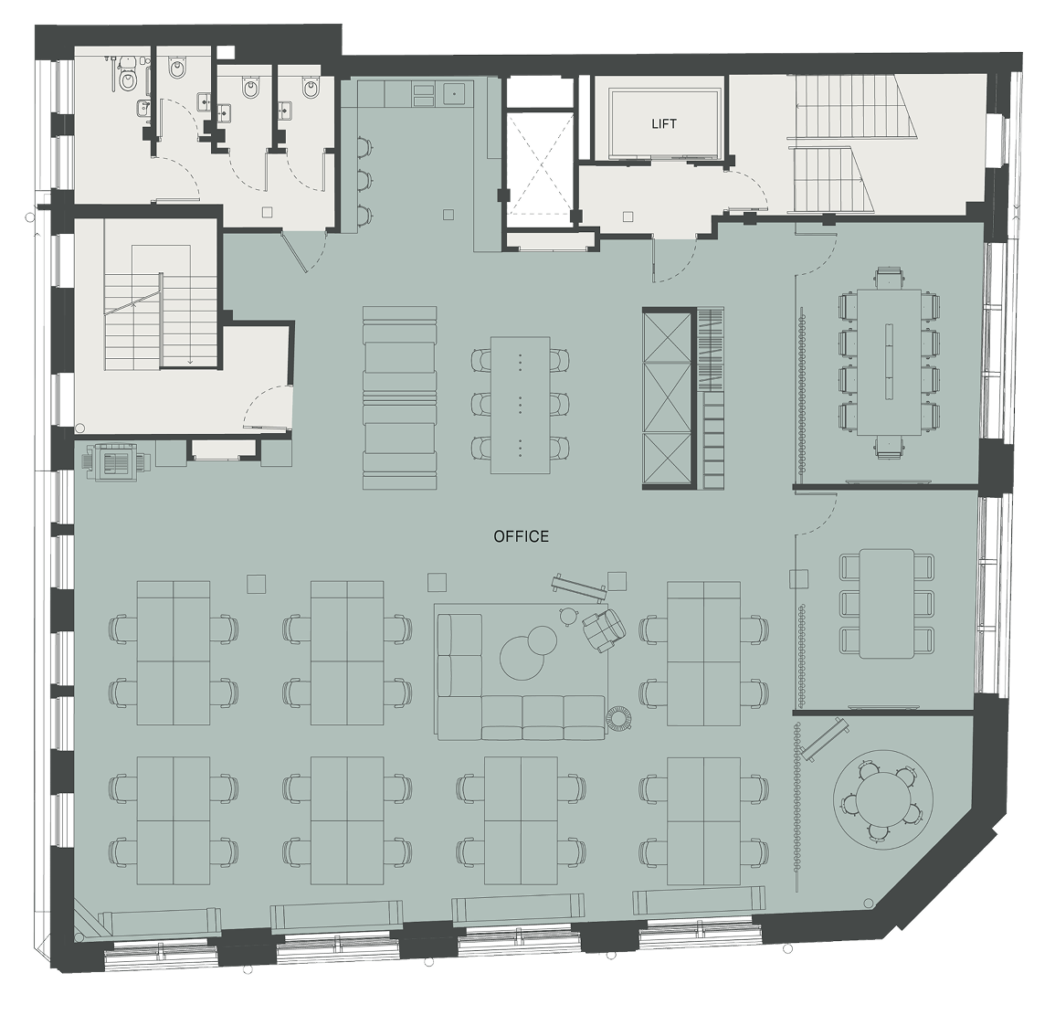 Fourth floor plan