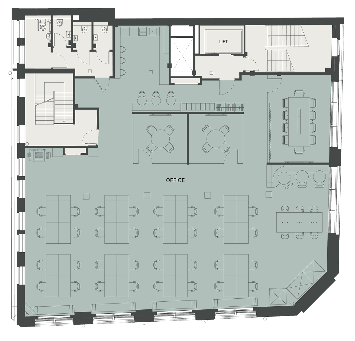 Fourth floor plan