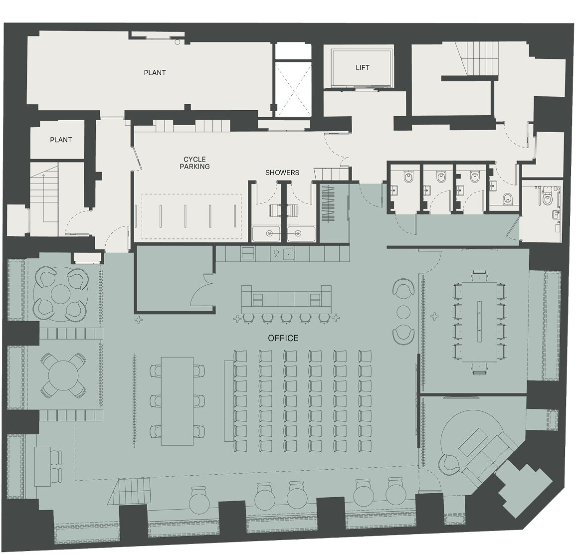Lower Ground floor plan